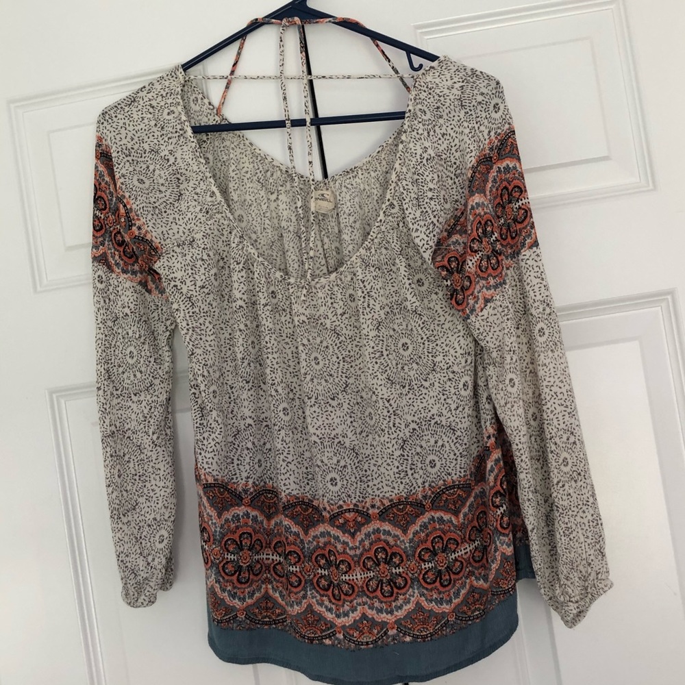 O’Neill multi color dressy shirt